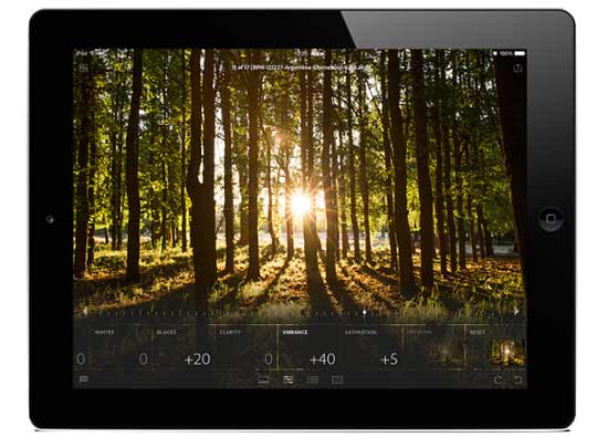 便携式图像编辑应用！iPad版Lightroom Mobile发布