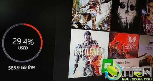 Xbox One将开始支持外置硬盘
