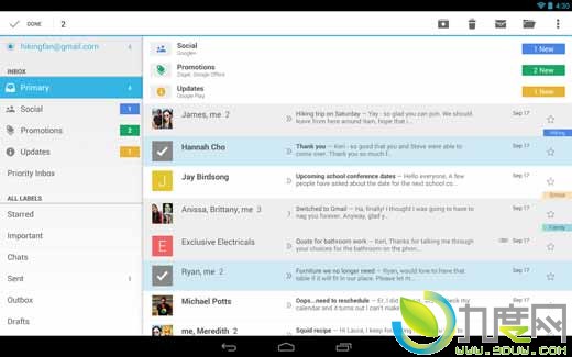 Android版Gmail更新：附件可直接保存Google Drive