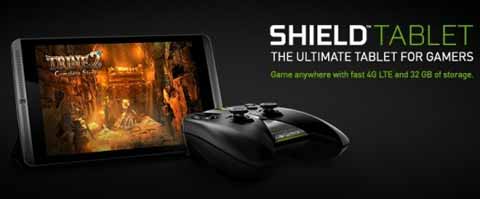 无需SIM卡Nvidia LTE版Shield游戏平板开订：售价399美元