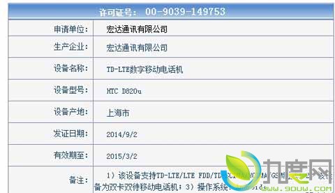 HTC首款64位八核手机Desire 820行货版来了