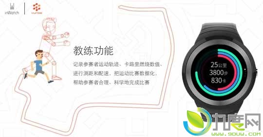 马拉松智能手表inWatch Run发布：支持GPS实时定位