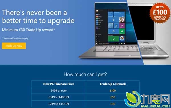 微软推出以旧Mac换购Win10电脑活动！可抵2000元