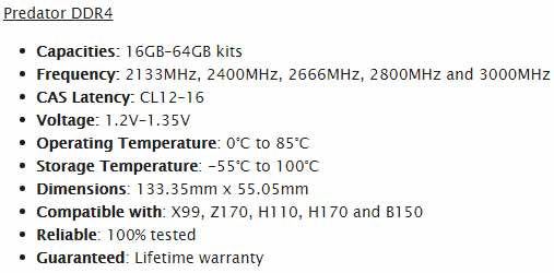 金士顿推出2666MHz 128GB Savage、以及3000MHz 64GB Predator HyperX DDR4内存套装