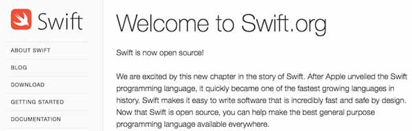 苹果宣布全新Swift编程语言开源！支持Linux