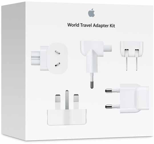 苹果开卖新款电源适配器套件(World Travel Adapter Kit)：仅$29