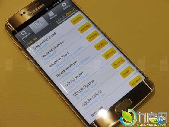 Android机皇！三星Galaxy S6安兔兔、Geekbench 3以及AndroBench跑分曝光