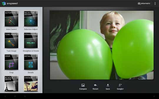 Android和iOS版图片编辑应用Snapseed双双迎来重大更新:新增包括镜头模糊、色条对比、更加灵活的视角调整和污点自动修补等工具