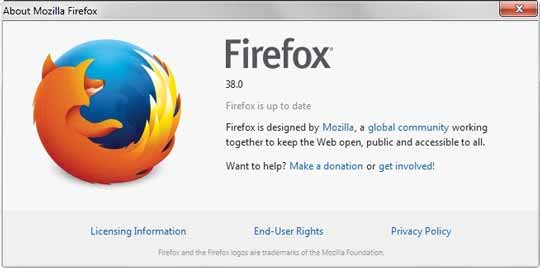 官方下载：Mozilla 火狐浏览器Firefox 38.0简体中文正式版