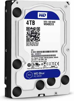 西数发布4TB容量混合蓝盘：转速5400RPM,混合硬盘
