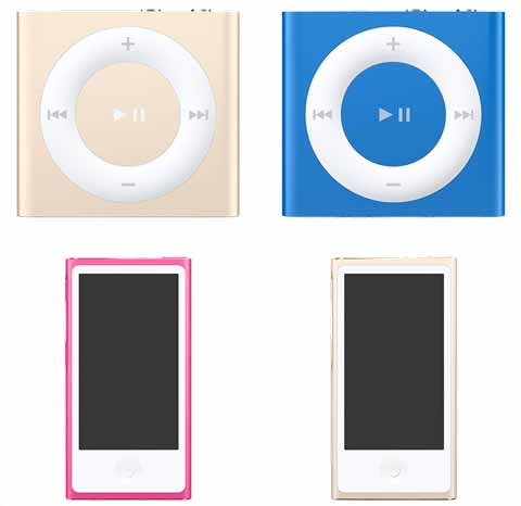 苹果更新iPod Touch，iPod Shuffle，iPod Nano产品 iPod Touch获硬件升级