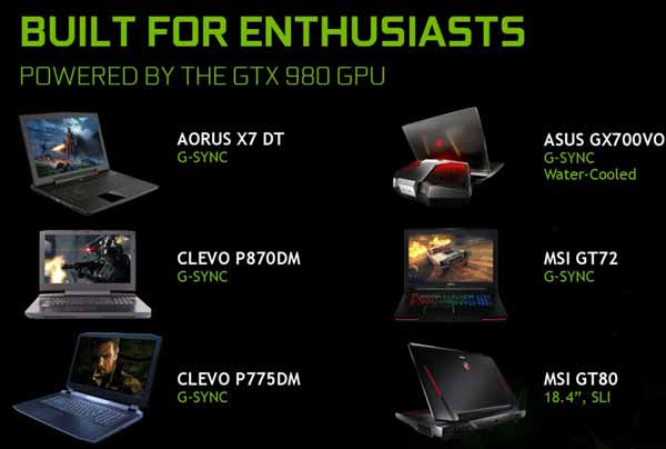 NVIDIA发布桌面级GTX 980笔记本显卡GTX 980M