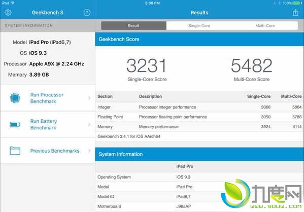 9.7寸iPad Pro性能实测：处理器缩水严重
