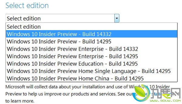 官方下载：Windows 10 Build 14332 ISO镜像
