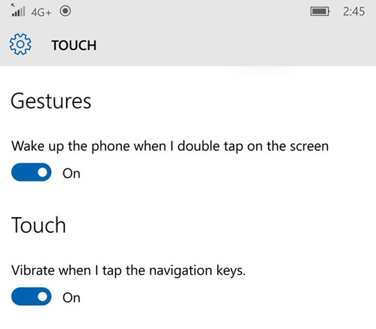 Lumia950 XL固件更新：支持双击唤醒屏幕