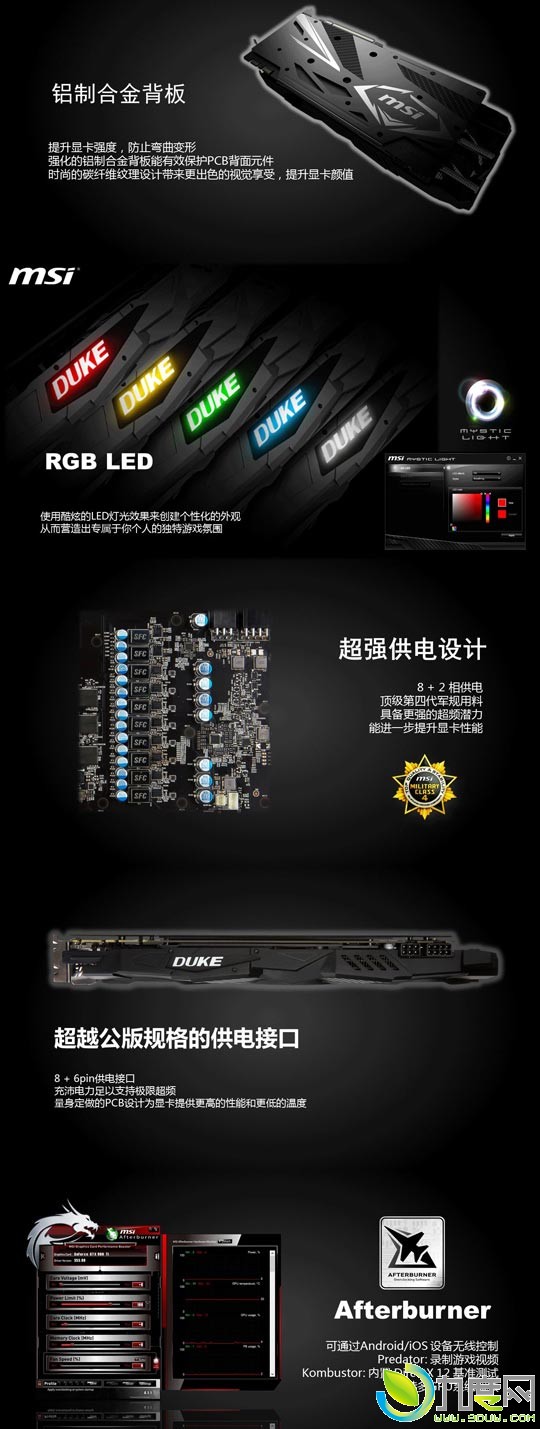 微星发布全新暗黑龙爵系列GTX 1080/1070显卡