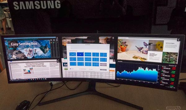 真·带鱼屏！三星发布49寸32:9显示器CHG90！支持FreeSync 2标准