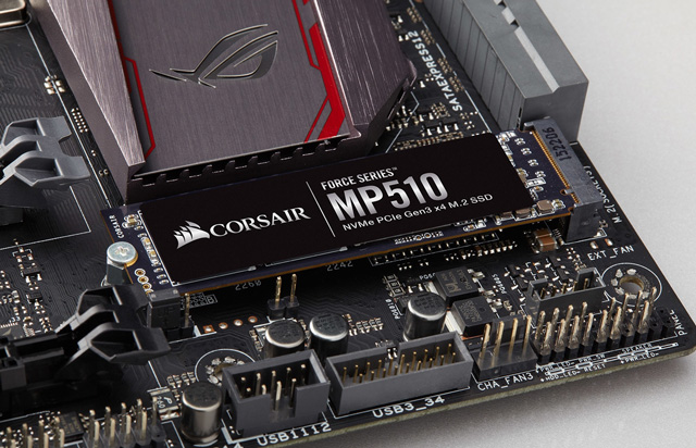 海盗船最快MP510 M.2 PCIe NVMe SSD发布:连续读取3.48GB/s 连续写入3GB/s