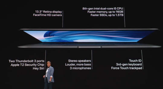 8300元起！苹果全新MacBook Air发布：视网膜屏幕,集成Touch ID