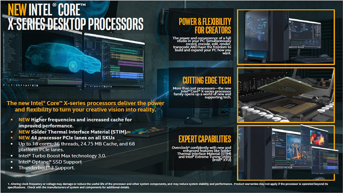 Intel新一代酷睿X发烧i9/i7处理器开卖：18核心36线程,i9-9960X,i7-9800X