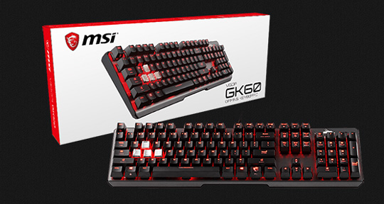 微星推出Clutch GM50 GAMING鼠标和Vigor GK60 GAMING键盘:专为游戏玩家设计