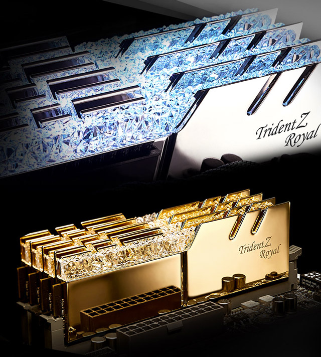 芝奇Trident Z Royal皇家戟系列DDR4 16G内存套件开卖:1599元