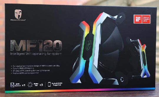 CPU散热器也玩无边框！九州风神MF120风扇开箱图赏:手机APP控制