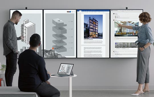 微软发布Surface Hub 2巨型会议室！配50.5英寸4K屏