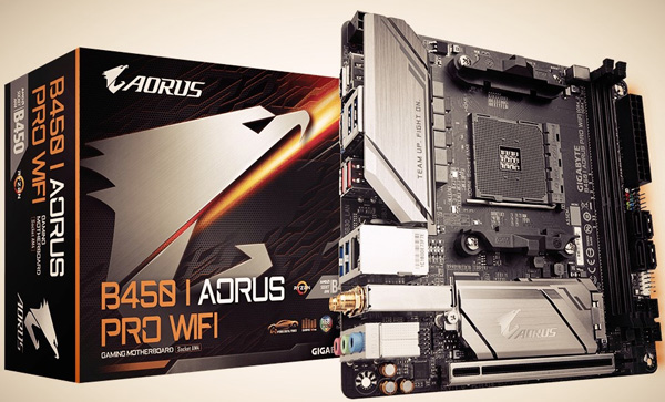 技嘉发布AMD B450高端mini-ITX小板B450-I Aorus Pro WiFi：自带Wi-Fi+蓝牙5.0