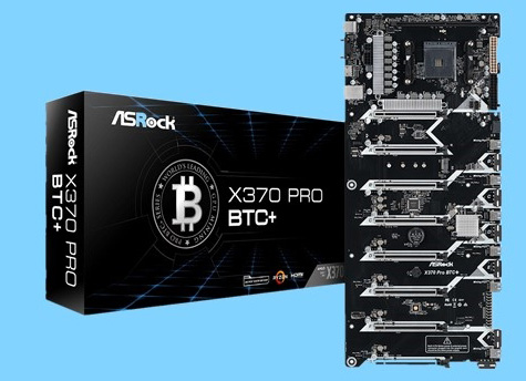 华擎发布史上首款支持Ryzen处理器的专业挖矿主板X370 Pro BTC+：支持14张显卡