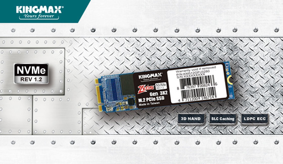 连续读取1.6GB/s！胜创推出入门级M.2 PCIe SSD