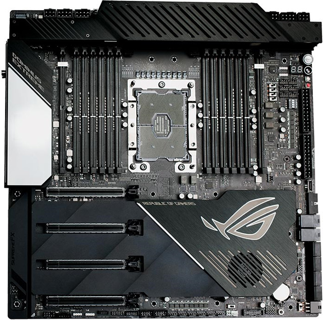 专配Xeon W-3175X！华硕发布ROG Dominus Extreme主板:32相供电+12条内存