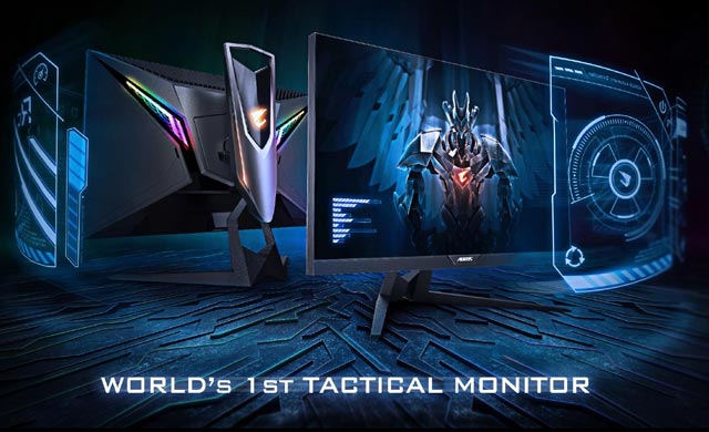 全球首款战术性电竞显示器技嘉Aorus AD27Q开卖：七大游戏战术