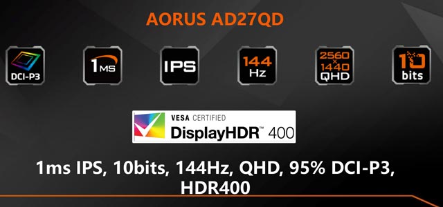 全球首款战术性电竞显示器技嘉Aorus AD27Q开卖：七大游戏战术