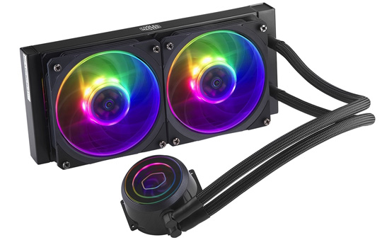 酷冷至尊发布冰神P240 ARGB水冷散热器:聚流型风扇