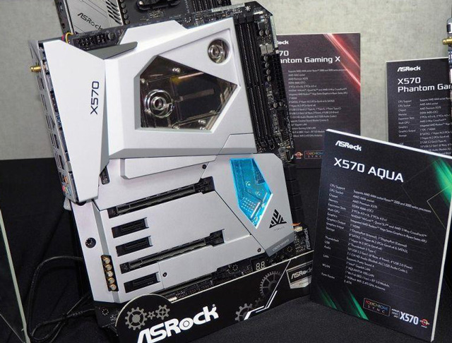 华擎发布限量版X570 AQUA主板：全身水冷设计