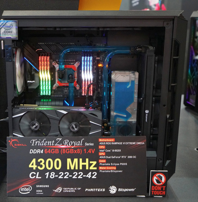 芝奇展示384GB DDR4-4000内存：12条32GB搭配至强W-3175X 28核