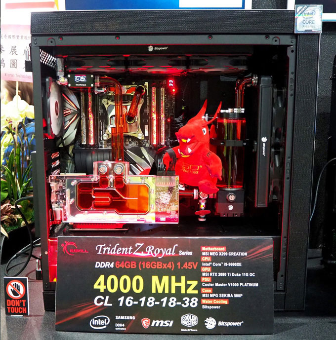 芝奇展示384GB DDR4-4000内存：12条32GB搭配至强W-3175X 28核