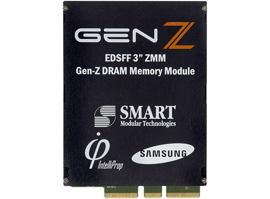全球首款3.0英寸DDR4 Gen-Z内存模组亮相!功耗20W