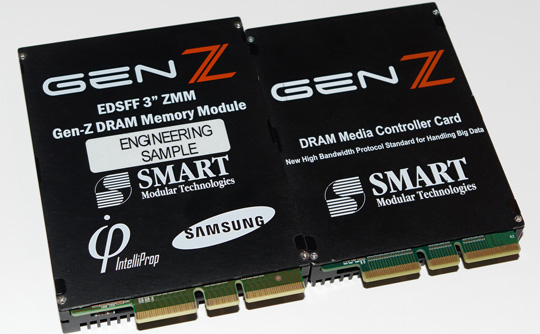 全球首款3.0英寸DDR4 Gen-Z内存模组亮相!功耗20W