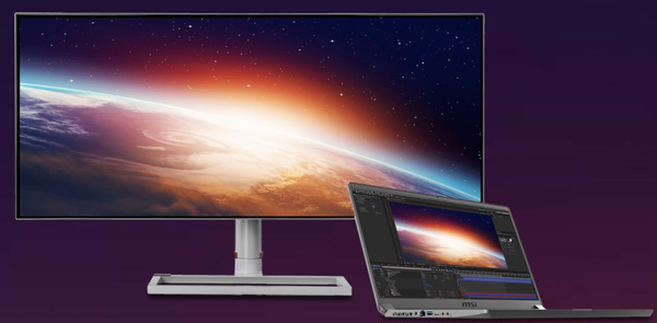 微星34寸5K专业显示器Prestige PC341WU开卖：100% sRGB色域