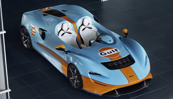 售价1200万！迈凯伦全新限量版超跑4.0T Gulf Theme By MSO：没有前挡风玻璃