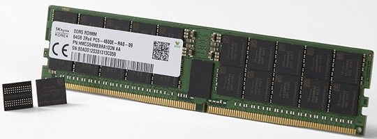 SK海力士发布全球第一款DDR5 4800MHz内存 功耗降低20％