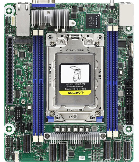 华擎发布新款Mini-ITX主板ROMED4ID-2T:支持64核霄龙和256GB内存