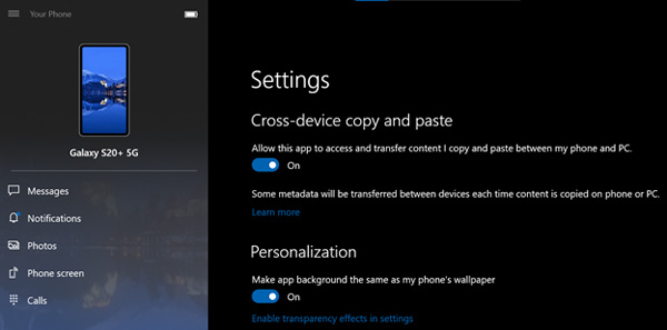 Win10最新版Build 19582推送：支持手机与电脑跨设备复制粘贴