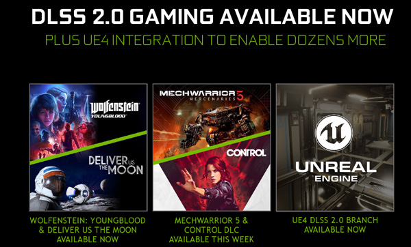 NVIDIA发布新一代AI抗锯齿DLSS 2.0：图质性能提升75％