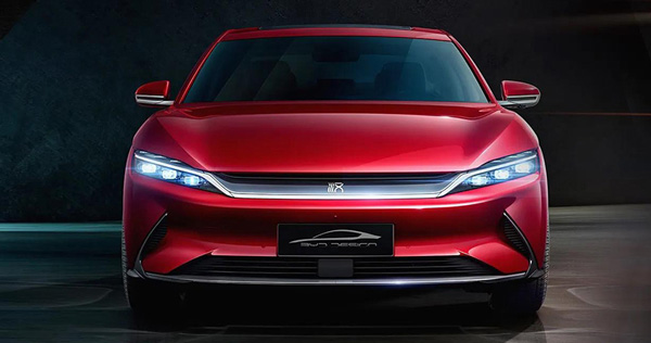 3.9秒破百!比亚迪EV车型新官图发布：NEDC续航达605km