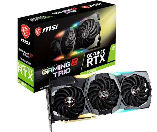 微星发布全球首款显存频率16Gbps的RTX 2080Ti显卡