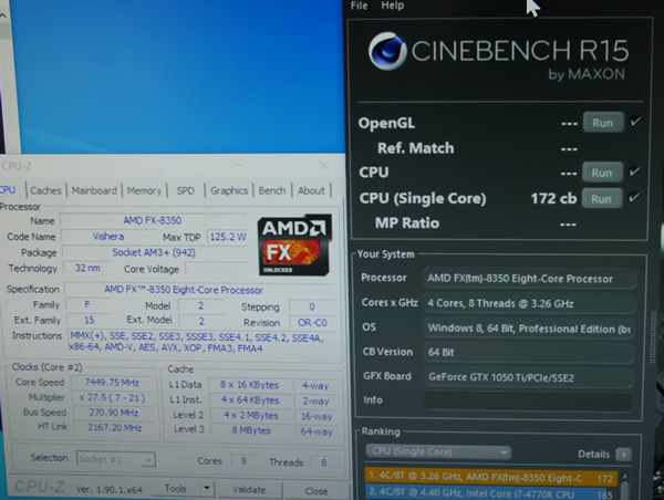惊曝！AMD推土机FX-8350超频至8.1GHz！却不敌3.6GHz锐龙
