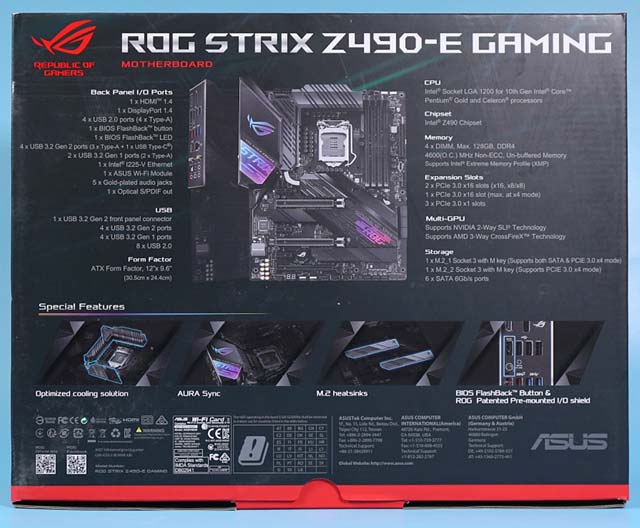 Intel十代酷睿CPU座驾！华硕ROG STRIX Z490-E GAMING电竞主板图赏